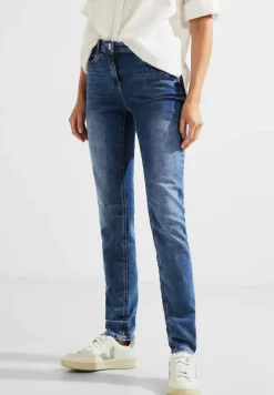 Slim Fit Jeans in Mittelblau mid blue wash