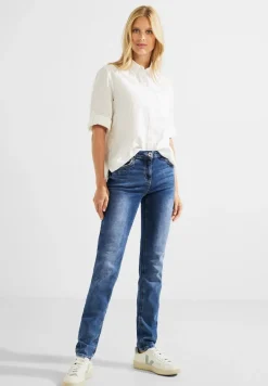 Slim Fit Jeans in Mittelblau mid blue wash