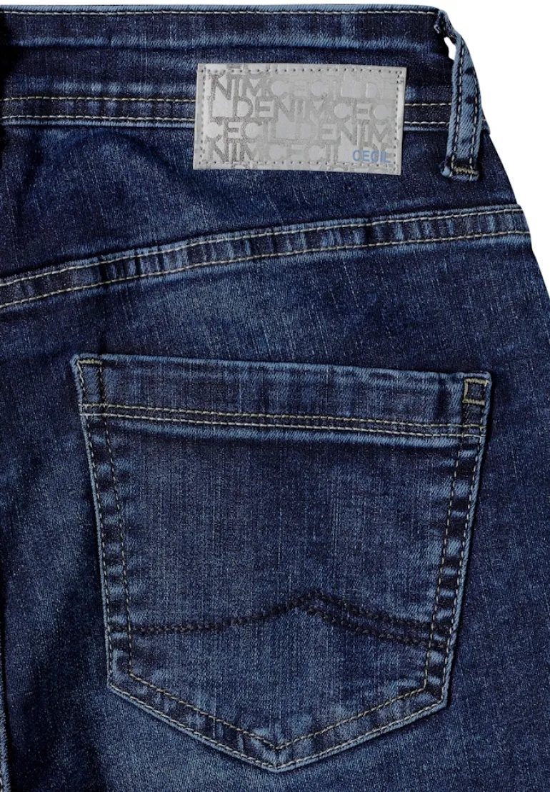 Slim Fit Jeans mid blue used wash