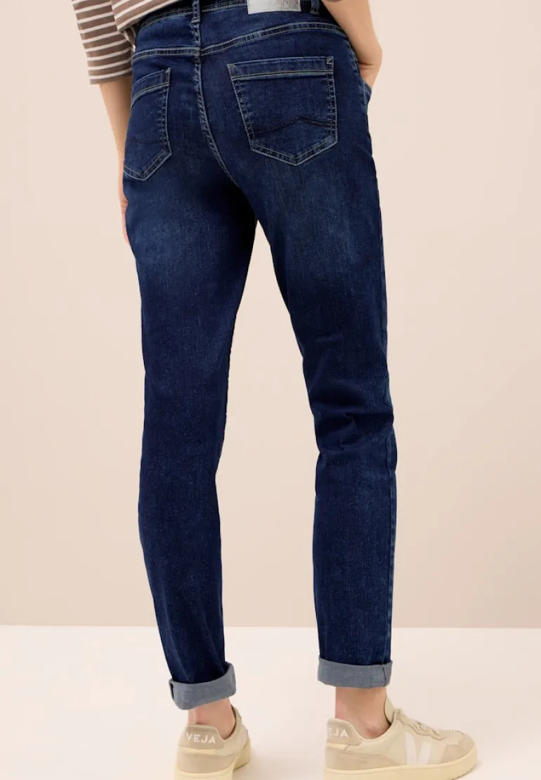 Slim Fit Jeans mid blue used wash