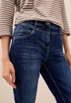 Slim Fit Jeans mid blue used wash