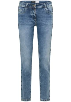 Slim Fit Jeans mit Detail authentic used wash