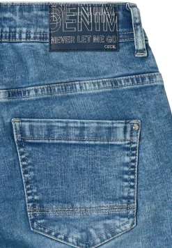 Slim Fit Jeans mit Detail authentic used wash