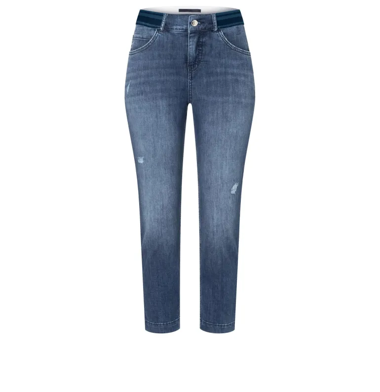 Slim Sport mid blue used wash