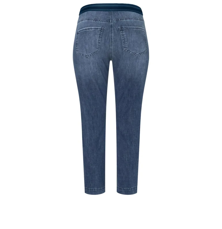 Slim Sport mid blue used wash