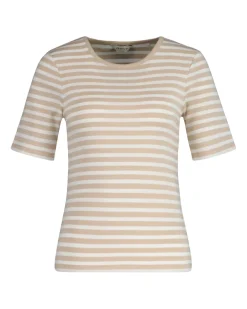 SLIM STRIPED T-SHIRT dry sand