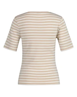 SLIM STRIPED T-SHIRT dry sand