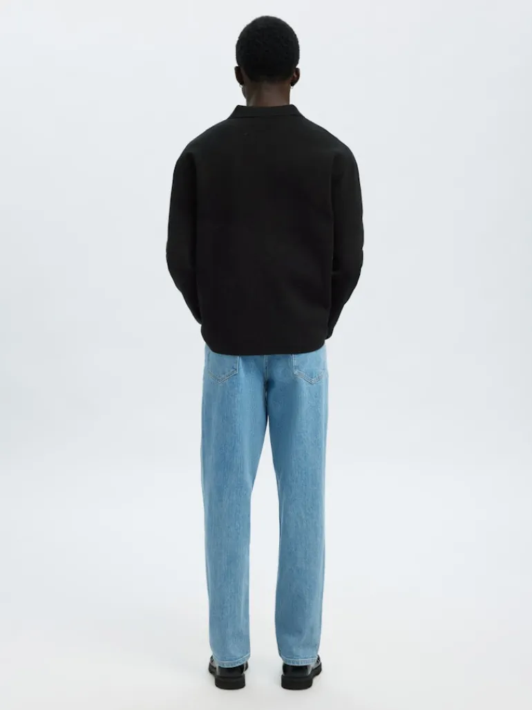 SLMMIKE LIGHT POLO CARDIGAN NOOS black