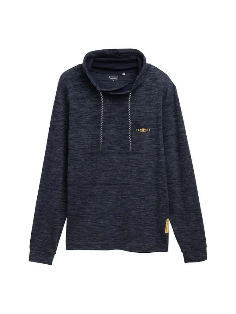 Snood Langarmshirt mit Brusttasche sky captain blue stripy inject