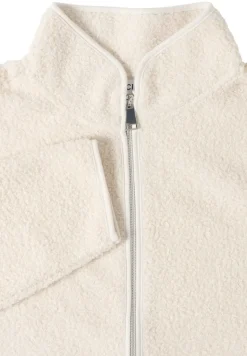 Softe Jacke mit Zipper teddy vanilla white
