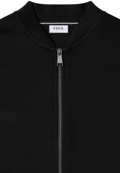 Softe Piquée Jacke black
