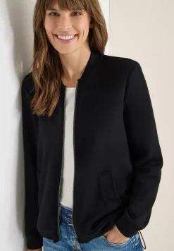 Softe Piquée Jacke black