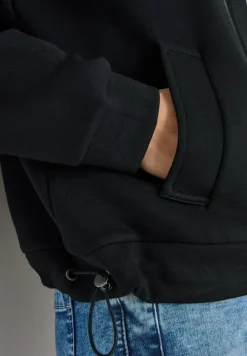 Softe Piquée Jacke black