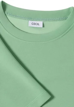 Softes Cupro Touch T-Shirt fennel green