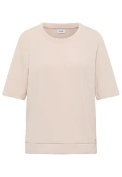 Softes Cupro Touch T-Shirt oat milk beige