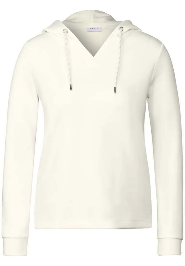 Softes Kapuzenshirt vanilla white
