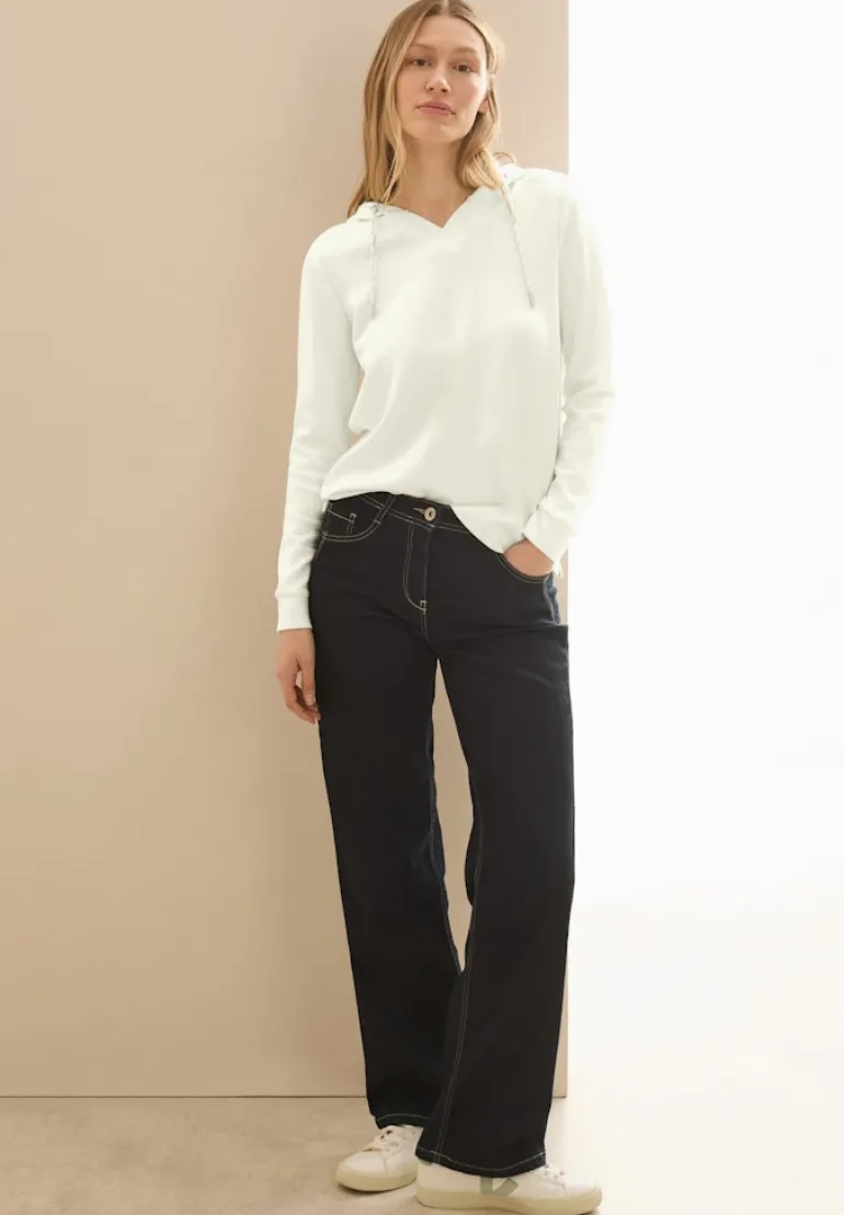 Softes Kapuzenshirt vanilla white