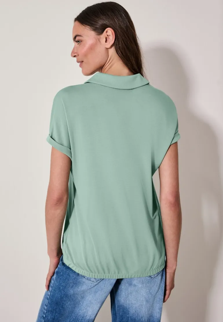 Softes Poloshirt matcha green