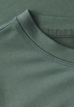 Softes Shirt mit Folienprint dark balmy khaki