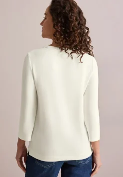 Softes Shirt mit Wording vanilla white