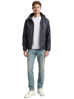 Softshell Jacke mit Kapuze blue softshell melange