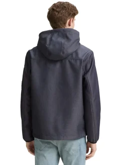 Softshell Jacke mit Kapuze blue softshell melange