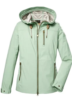 Softshelljacke mit Kapuze 00785- hellmint