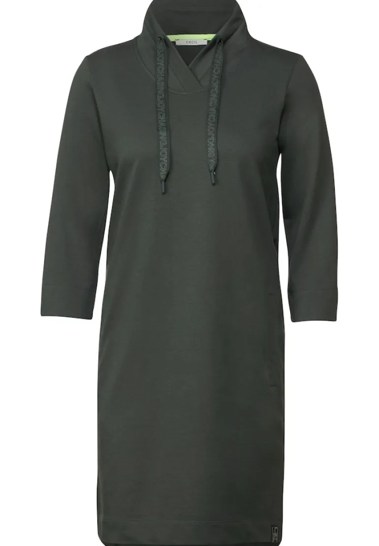 Solides Sweat Kleid easy khaki