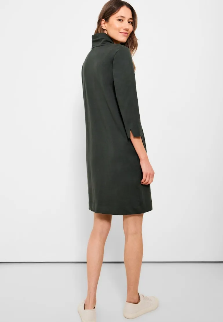 Solides Sweat Kleid easy khaki