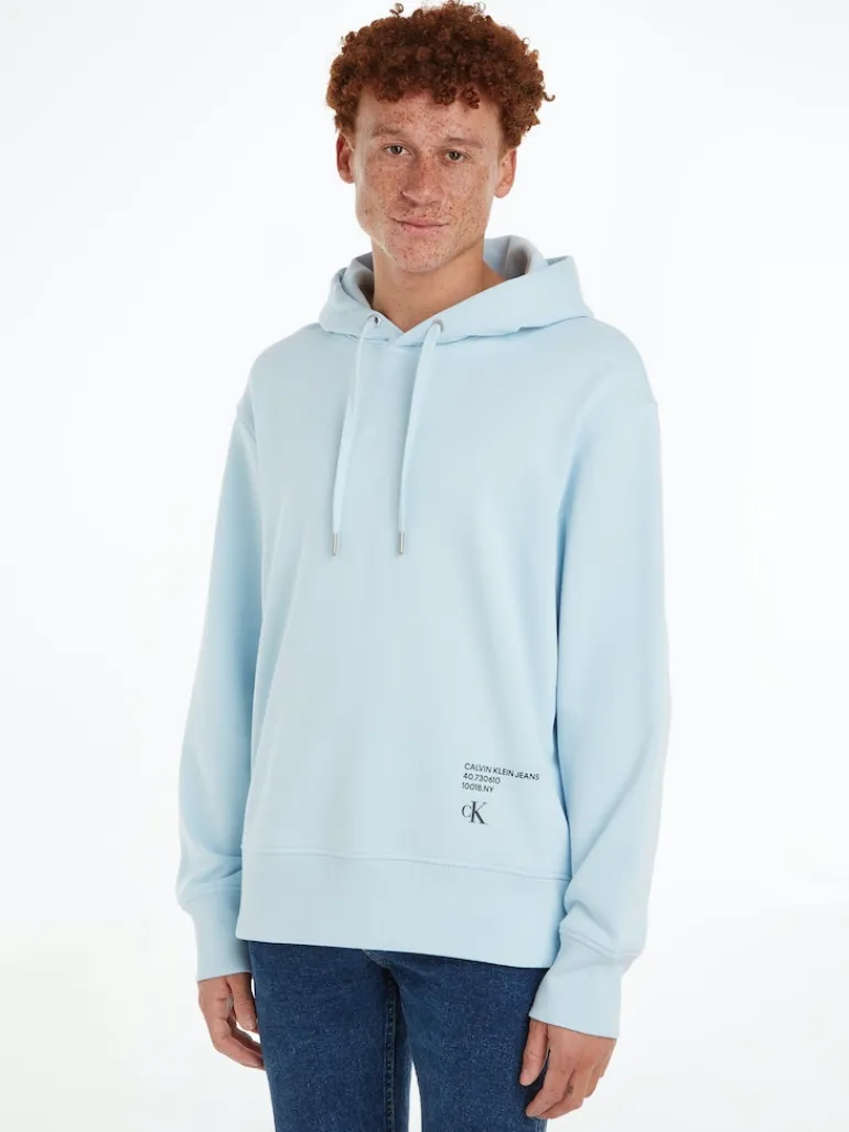 STACKED MODERN METALS HOODIE keepsake blue