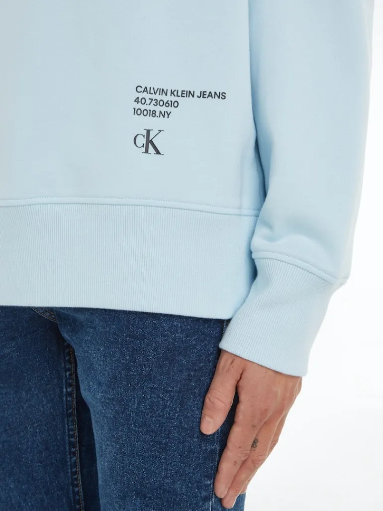 STACKED MODERN METALS HOODIE keepsake blue