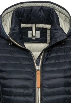 Steppjacke aus recyceltem Polyamid navy