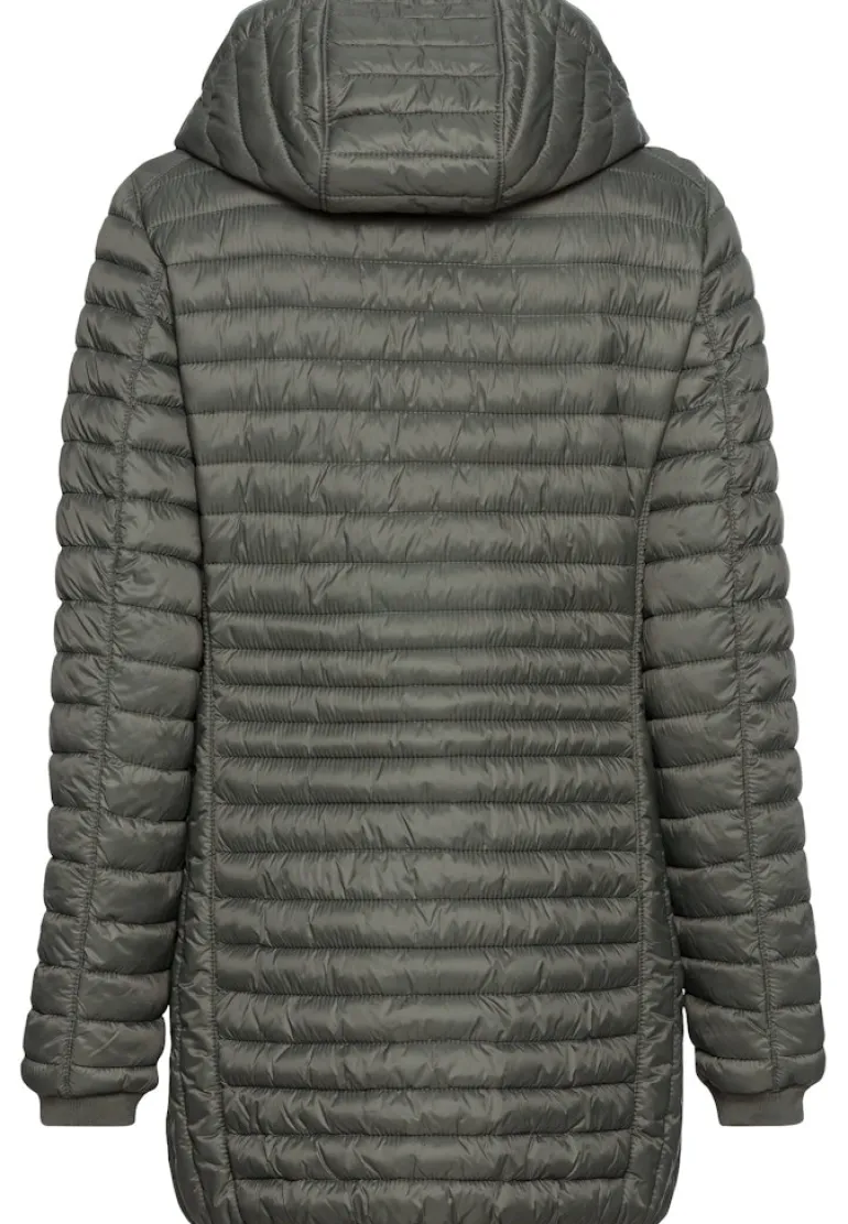 Steppjacke aus recyceltem Polyamid khaki