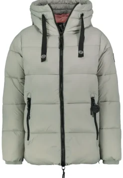 Steppjacke forest fog green