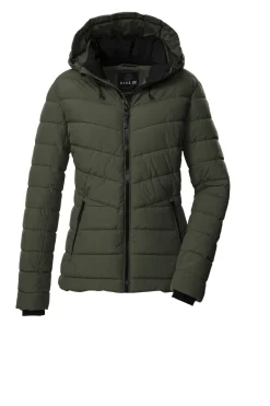 Steppjacke mit abzippbarer Kapuze 00733 oliv