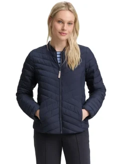 Steppjacke mit Bomberkragen sky captain blue