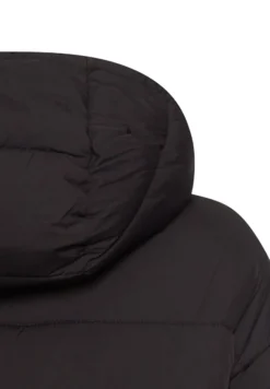 Steppmantel mit Kapuze black