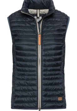 Steppweste aus recyceltem Polyamid navy