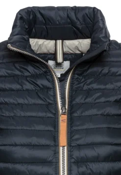 Steppweste aus recyceltem Polyamid navy