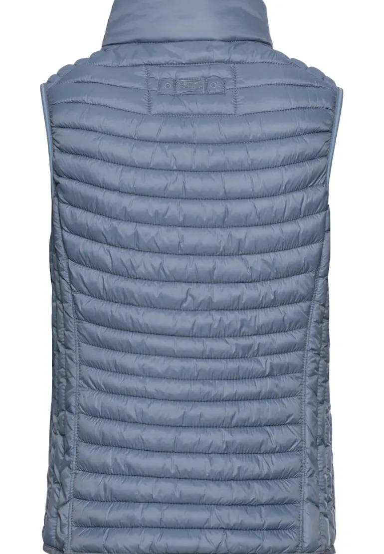 Steppweste aus recyceltem Polyamid smoke blue