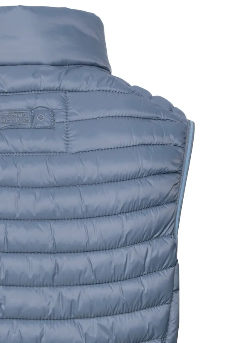 Steppweste aus recyceltem Polyamid smoke blue