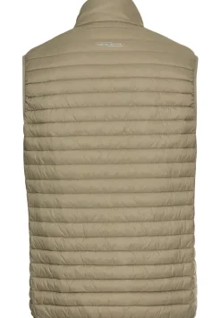 Steppweste aus recyceltem Polyamid khaki