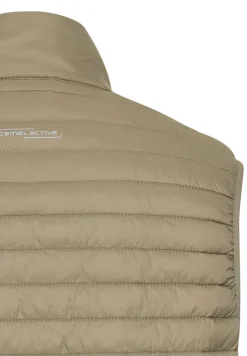 Steppweste aus recyceltem Polyamid khaki