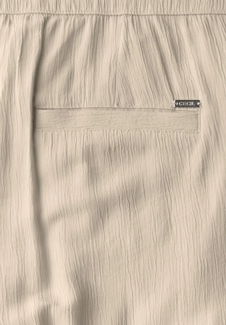 Straight Leg Strukturhose boulder beige