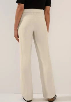 Straight Leg Strukturhose boulder beige