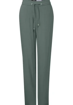 Straight Leg Strukturhose dark balmy khaki