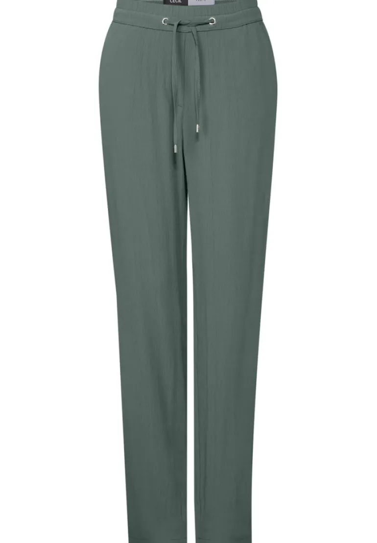 Straight Leg Strukturhose dark balmy khaki