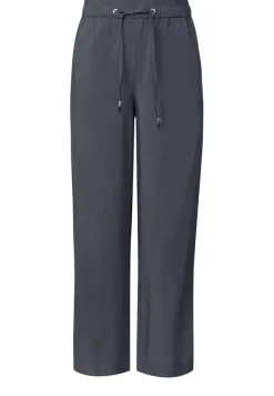 Straight Leg Viskose Hose volcanic grey