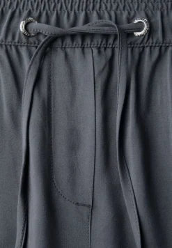 Straight Leg Viskose Hose volcanic grey