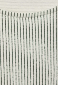 Streifen Struktur Shirt vanilla white